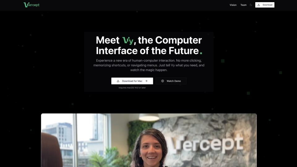 Vercept screenshot
