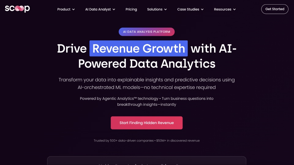 Scoop Analytics screenshot